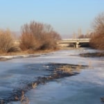 Aras Nehri’nin büyük bölümü de buz tuttu