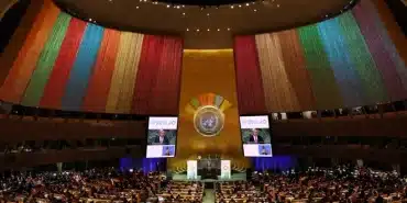 Erdoğan BM Genel Kurulu’nda renklerden rahatsız oldu: LGBTİ+ renkleri - BM genel kurulu renkler