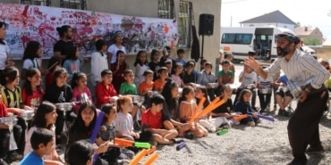 Gerok Ma'dan Yüksekova'da çocuklarla etkinlik - hakkari gerok ma