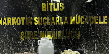 Bitlis'te bir iş yerinde 3 kilo 50 gram sentetik uyuşturucu ele geçirildi