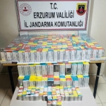 Erzurum’da 5 bin 299 paket kaçak sigara ele geçirildi