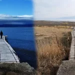 Van Gölü’ndeki çekilme iki fotoğrafla gözler önüne serildi!