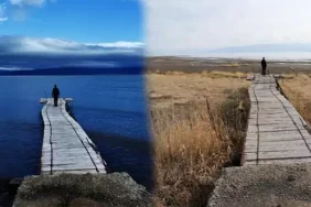 Van Gölü’ndeki çekilme iki fotoğrafla gözler önüne serildi! - van golu cekilme manset