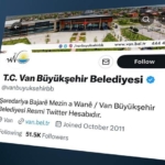 Van Büyükşehir Belediyesi kayımın mesajlarını silerek X hesabına Kürtçe ekledi